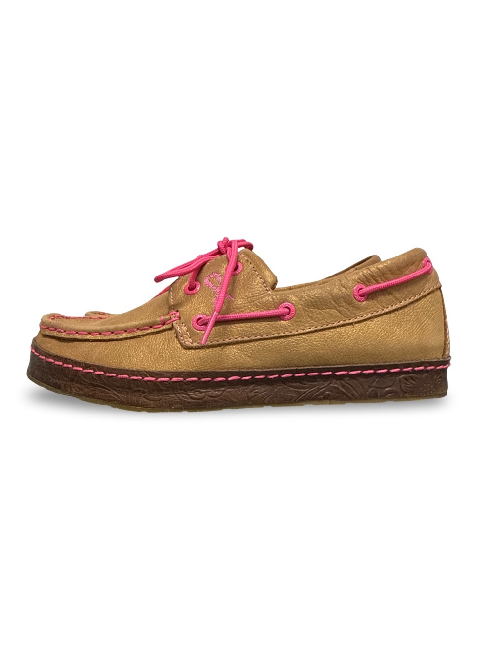 Twisted X Breast Cancer Awareness Leather Loafers Women’s 8.5 Tan